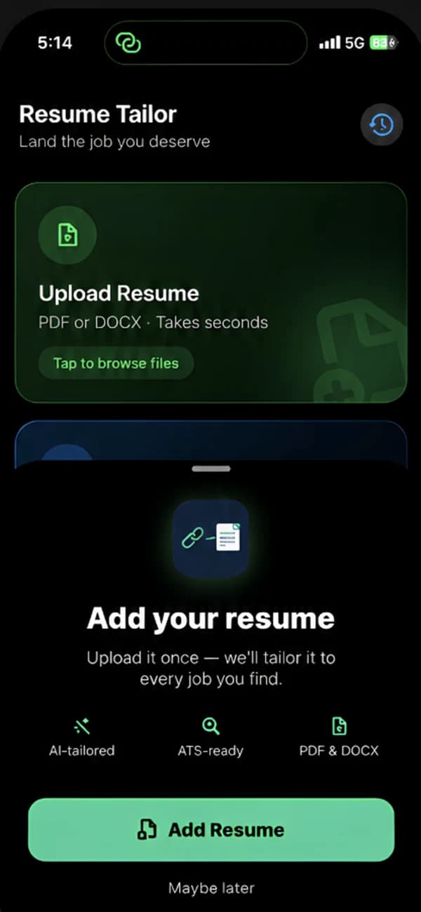 Adding a resume