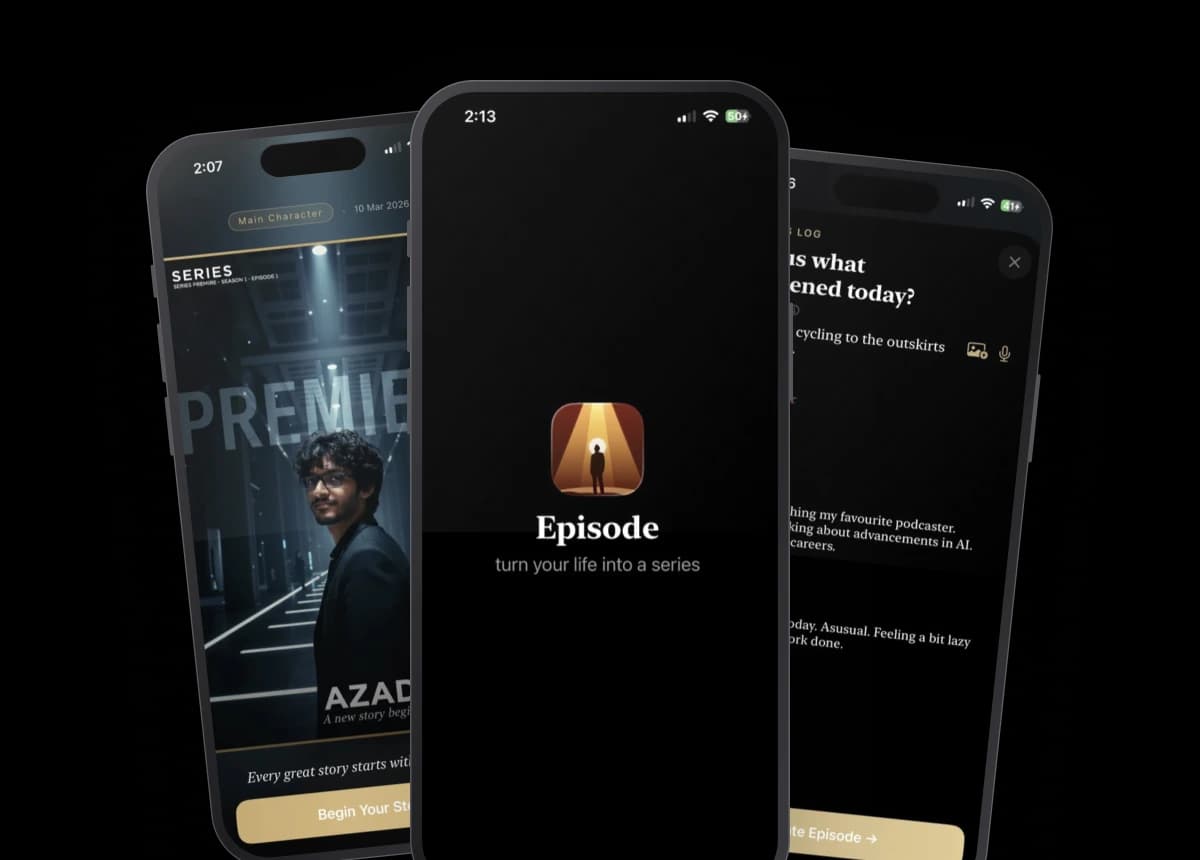 Episode product screens