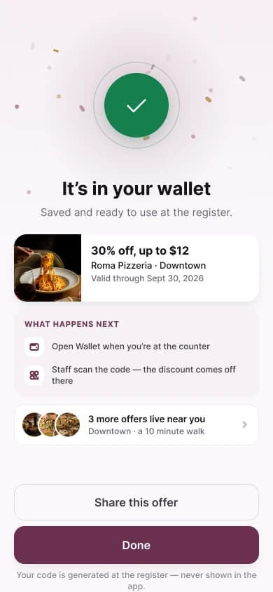 It’s in your wallet