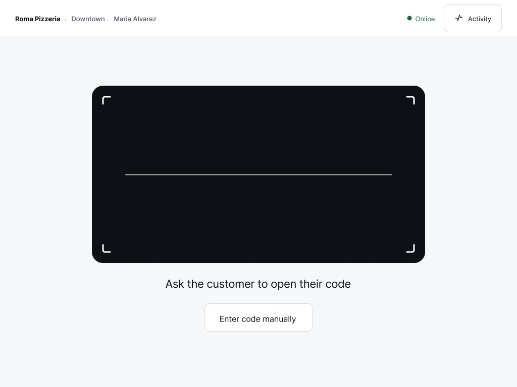 Counter · scan the code