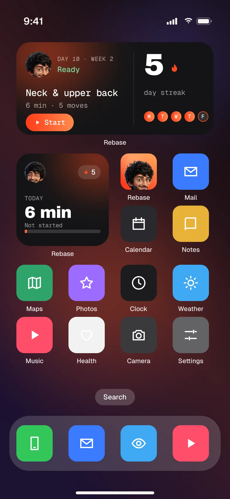 Home-screen widget