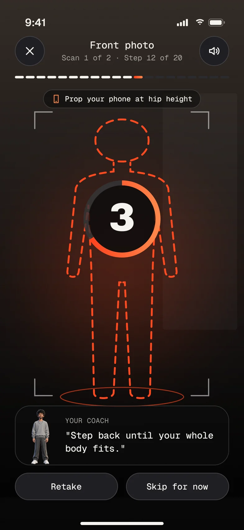 Guided posture scan