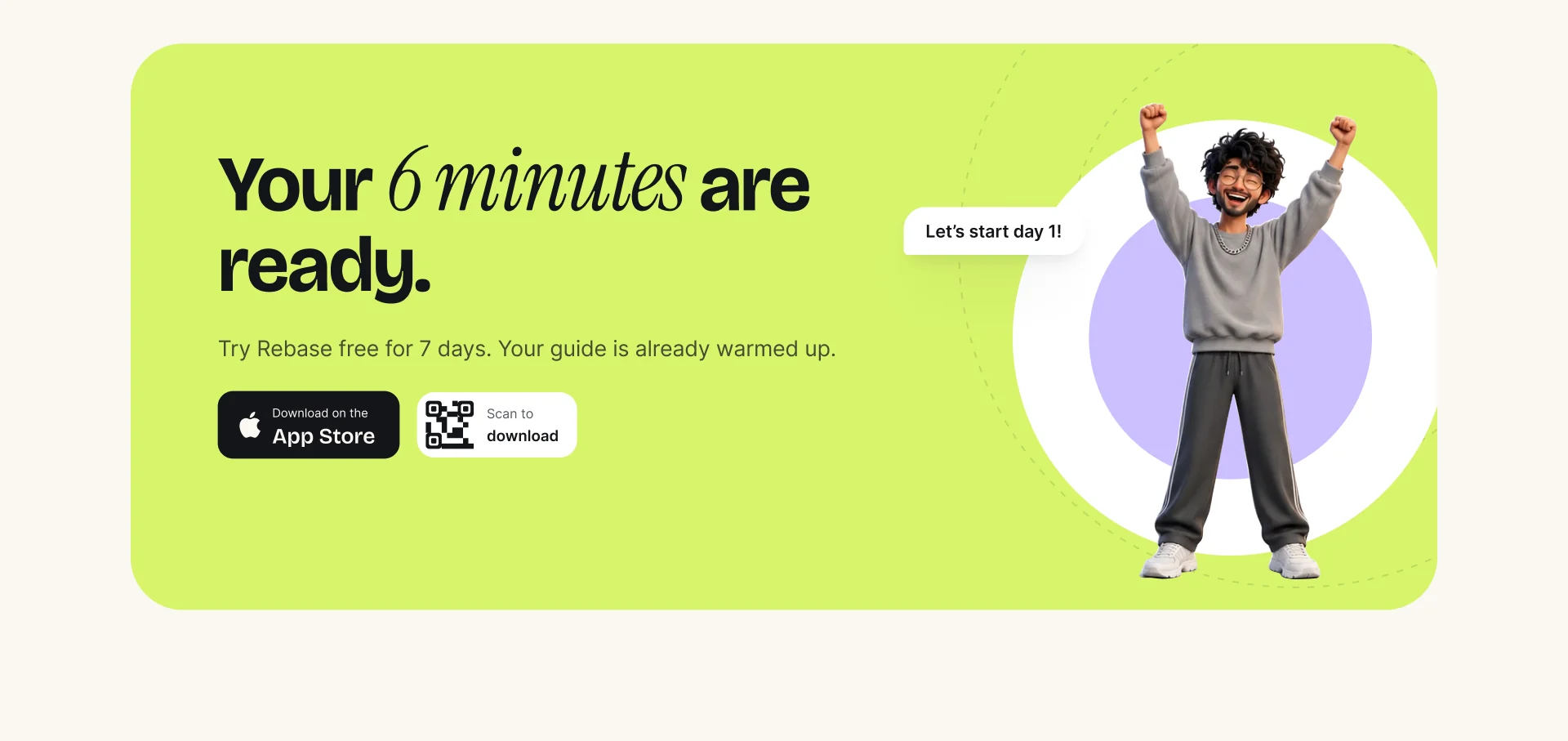 Your six minutes are ready