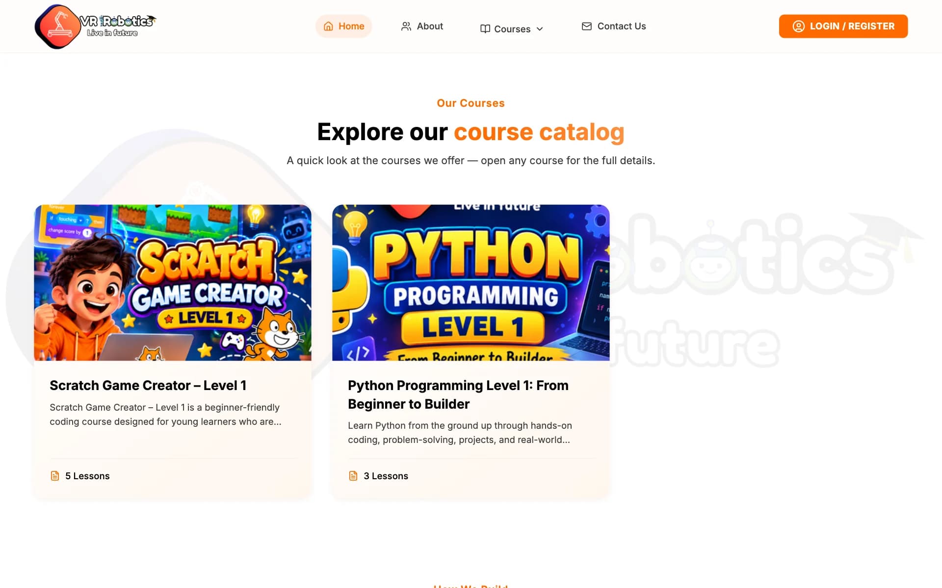 Course catalogue