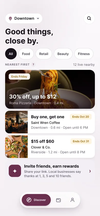 Nearby offers